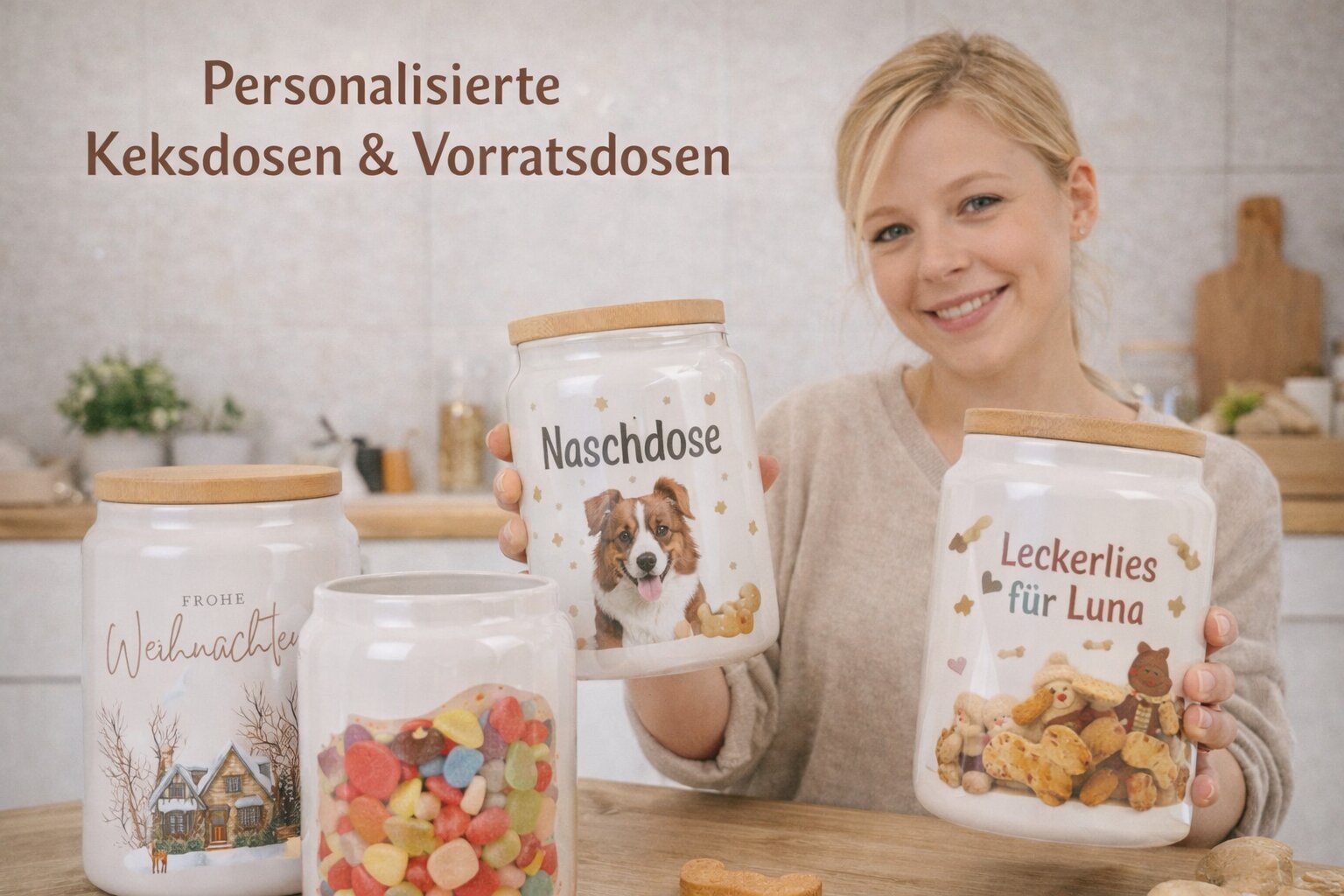 personalisierte Keks- und Vorratsdosen