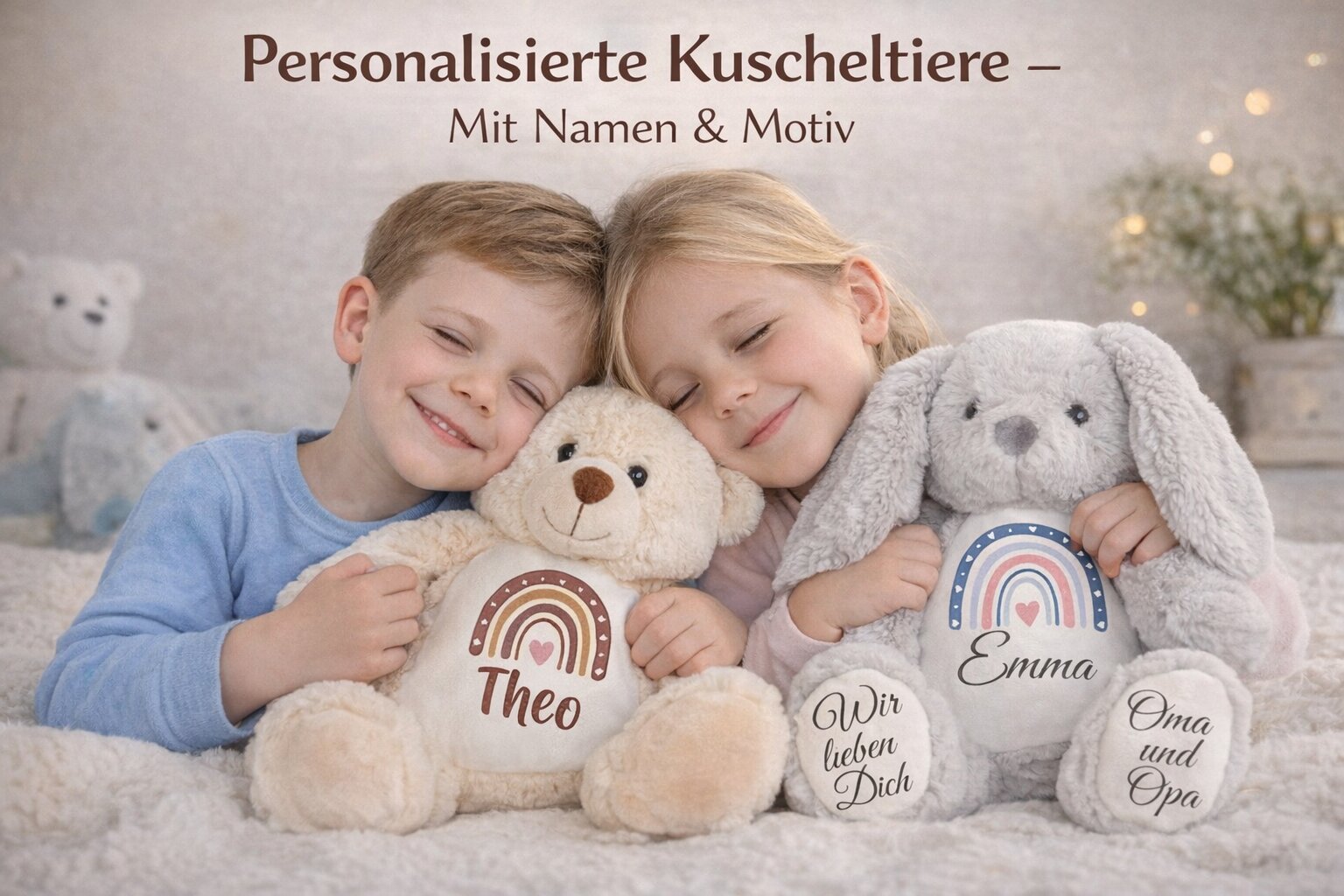 Kuscheltiere mit Namen