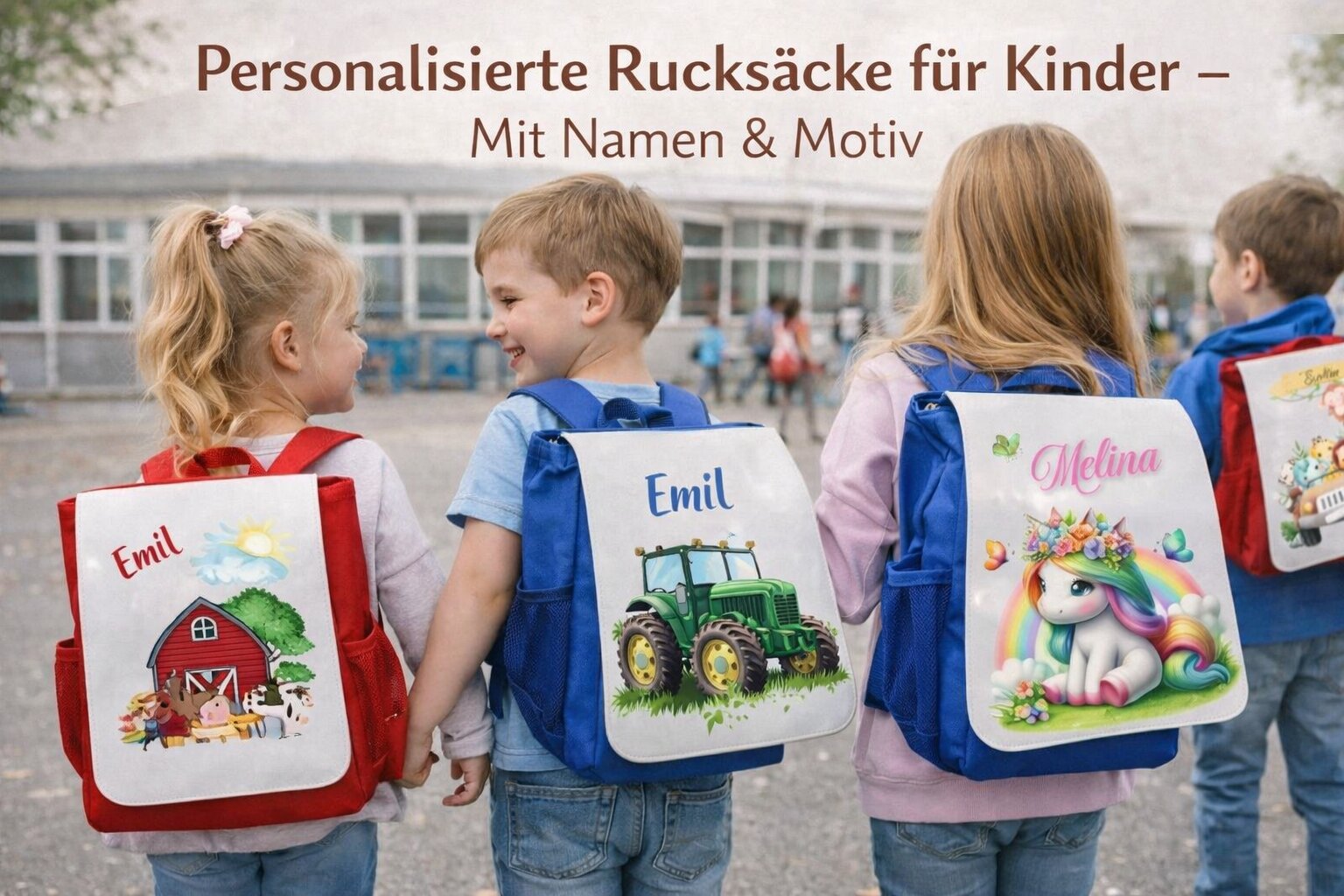 Rucksäcke mit Wunschmotiv