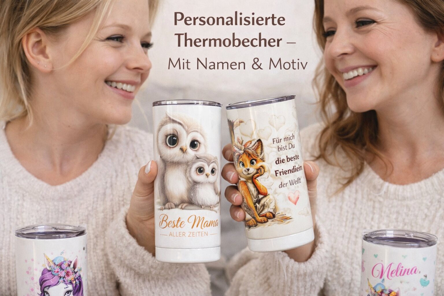 Thermobecher mit Namen