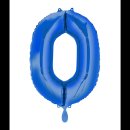 Ballon XL - Zahl 0 - Blau