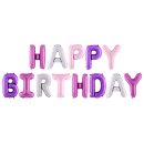 Ballon - Schriftzug - Happy Birthday - Trendy