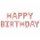 Ballon - Schriftzug - Happy Birthday - Rosegold