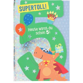Kinder-Gl&uuml;ckwunschkarte 5.Geburtstag - Motiv10
