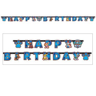 Paw Patrol Happy Birthday Girlande Buchstabenkette 2,4m