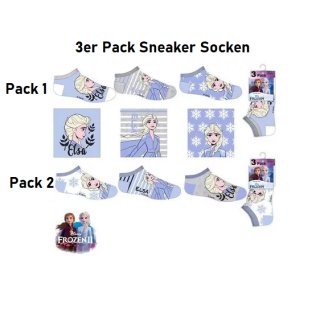 Disney Frozen Kinder Sneaker Socken 3er Pack