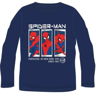 Spiderman Langarmshirt blau