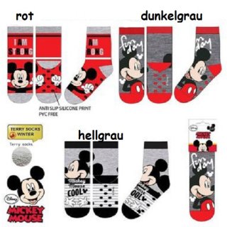 Disney Mickey Kinder Stopper-Socken ABS Socken Kuschelsocken