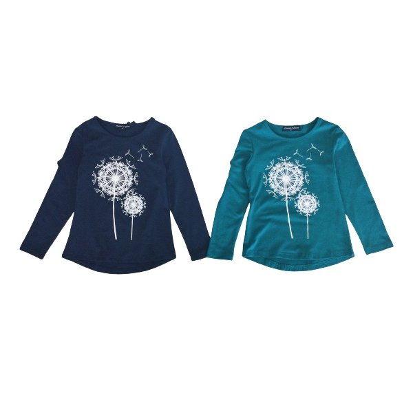 € and Langarmshirt Baumwolle Pusteblume 12,95 T267, Mädchen Cubed Squared