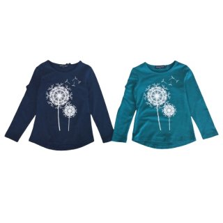 Squared and Cubed Mädchen Langarmshirt Pusteblume Baumwolle T267