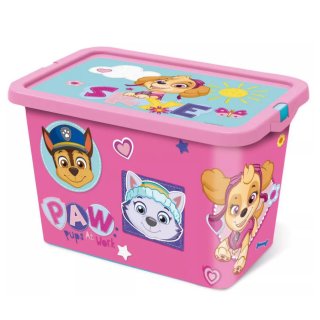 Paw Patrol Aufbewahrungsboxen mit Deckel 7L pink