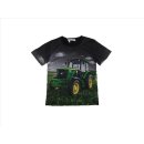 S&amp;C Jungen T-Shirt schwarz mit Traktor-Motiv John...