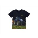 S&C T-Shirt Traktor dunkelblau Trecker New Holland H215