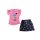 Squared &amp; Cubed Sommerset Rock und T-Shirt Seepferdchen pink/blau T295