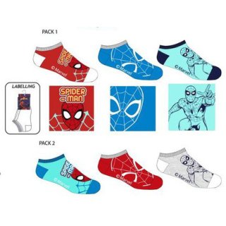 Marvel Spiderman Kinder Sneaker Socken 3er Pack