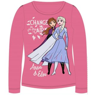 Disney Frozen Langarmshirt Anna und Elsa pink