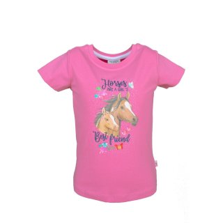 Salt & Pepper T-Shirt Print Pferde pink
