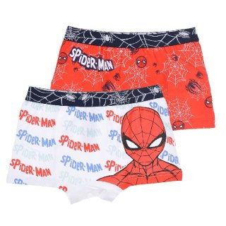 Marvel Spiderman 2er-Pack Boxershorts f&uuml;r Jungen rot