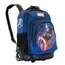 Marvel Avengers Schul-Rucksack Trolley Captain America fight Fan