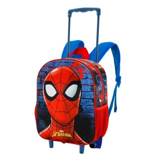 Marvel Spiderman Badoom 3D-Rucksack mit Rollen Trolley