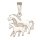 Ketten-Anhänger Pferd mit Fohlen 925 Silber
