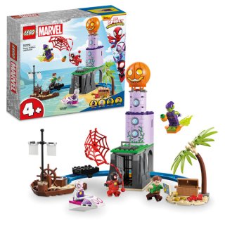 LEGO Marvel Spidey and His Amazing Friends Set 10790 Spideys Team an Green Goblins Leuchtturm