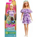 Mattel Barbie Loves the Ocean Puppe im lila Blumenkleid