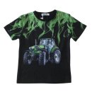 S&C Jungen T-Shirt schwarz mit Traktor-Motiv Deutz H312