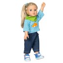 Jeans mit Streifenshirt Puppenkleidung für Puppen 35-45 cm