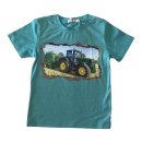 S&C Jungen T-Shirt türkis mit Traktor-Motiv John...