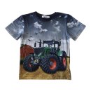 S&C Jungen T-Shirt dunkelblau mit Traktor-Motiv Fendt...