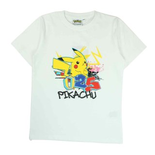 Pokemon T-Shirt Pikachu weiß