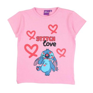 Disney Stitch T-Shirt Love rosa