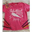 Personalisiertes Kinder T-Shirt "Schulkind 2023" mit Wunschnamen