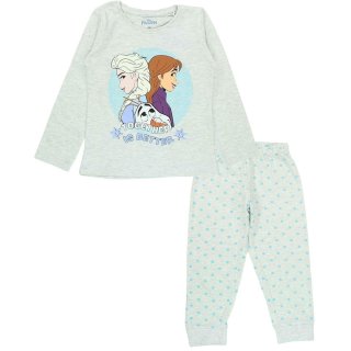Disney Frozen Kinder Schlafanzug Pyjama grau