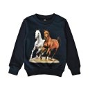 S&C Mädchen Sweatshirt mit Pferde Motiv...
