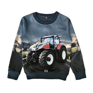 S&C Jungen Sweatshirt mit Traktor Motiv jeansblau H370