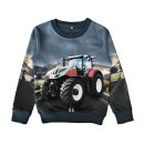 S&C Jungen Pullover mit Traktor Motiv jeansblau H370