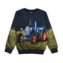 S&C Jungen Sweatshirt mit Traktor Motiv Oldtimer blau...