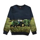 S&C Jungen Pullover mit Traktor Motiv dunkelblau H367