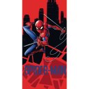 Marvel Spiderman Badetuch Baumwolle 70x140cm rot