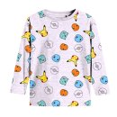 Pokemon Schlafanzug Jungen Pyjama grau Baumwolle