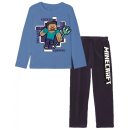 Minecraft Pyjama / Schlafanzug Steve blau