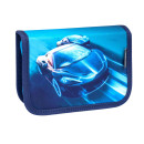 Belmil Mini-Fit ergonomisches Schulranzen-Set 4-teilig  "Racing Blue Neon" mit Brustgurt