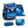 Belmil Mini-Fit ergonomisches Schulranzen-Set 4-teilig  "Racing Blue Neon" mit Brustgurt