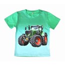S&C Jungen T-Shirt grün mit Traktor-Motiv Fendt...