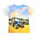 S&C Jungen T-Shirt hellblau mit Traktor-Motiv H429
