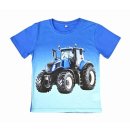 S&C Jungen T-Shirt blaumit Traktor-Motiv H430