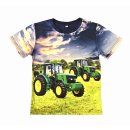 S&C Jungen T-Shirt blau mit Traktor-Motiv H407