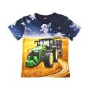 S&C Jungen T-Shirt hellblau mit Traktor-Motiv H409